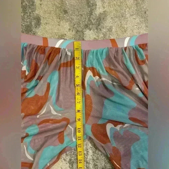 Women’s Purple&Teal See Through Pants - Picture 6 of 8